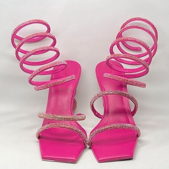 Cult Gaia Lislie Crystal Wrap Sandals size 39 - Picture 4 of 14